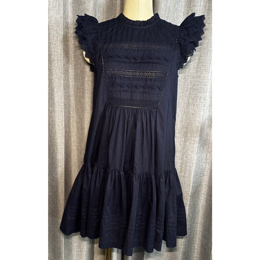 Sundry Anthropologie Pintuck Short Mini Dress Womens 100% Cotton Size Small